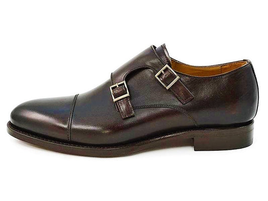 Berwick Men's Double Monk Leather Slip-On Shoes 3637/K5